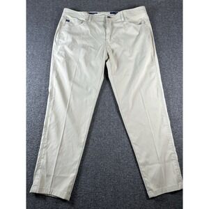 Stitch's Britches Pants Mens 38x32 Beige Golf Performance